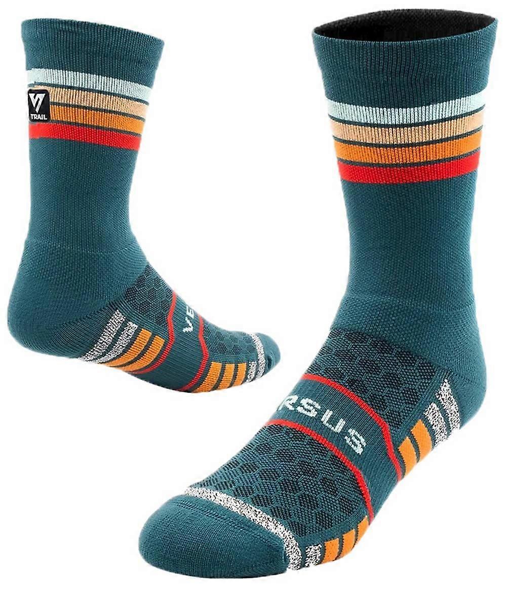 Versus Dusk Trail Running Socks - Blue/Red/Orange