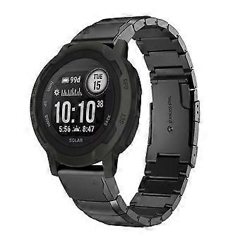 22 mm Schildpatt-Uhrenarmband aus Edelstahl für Garmin Instinct 2