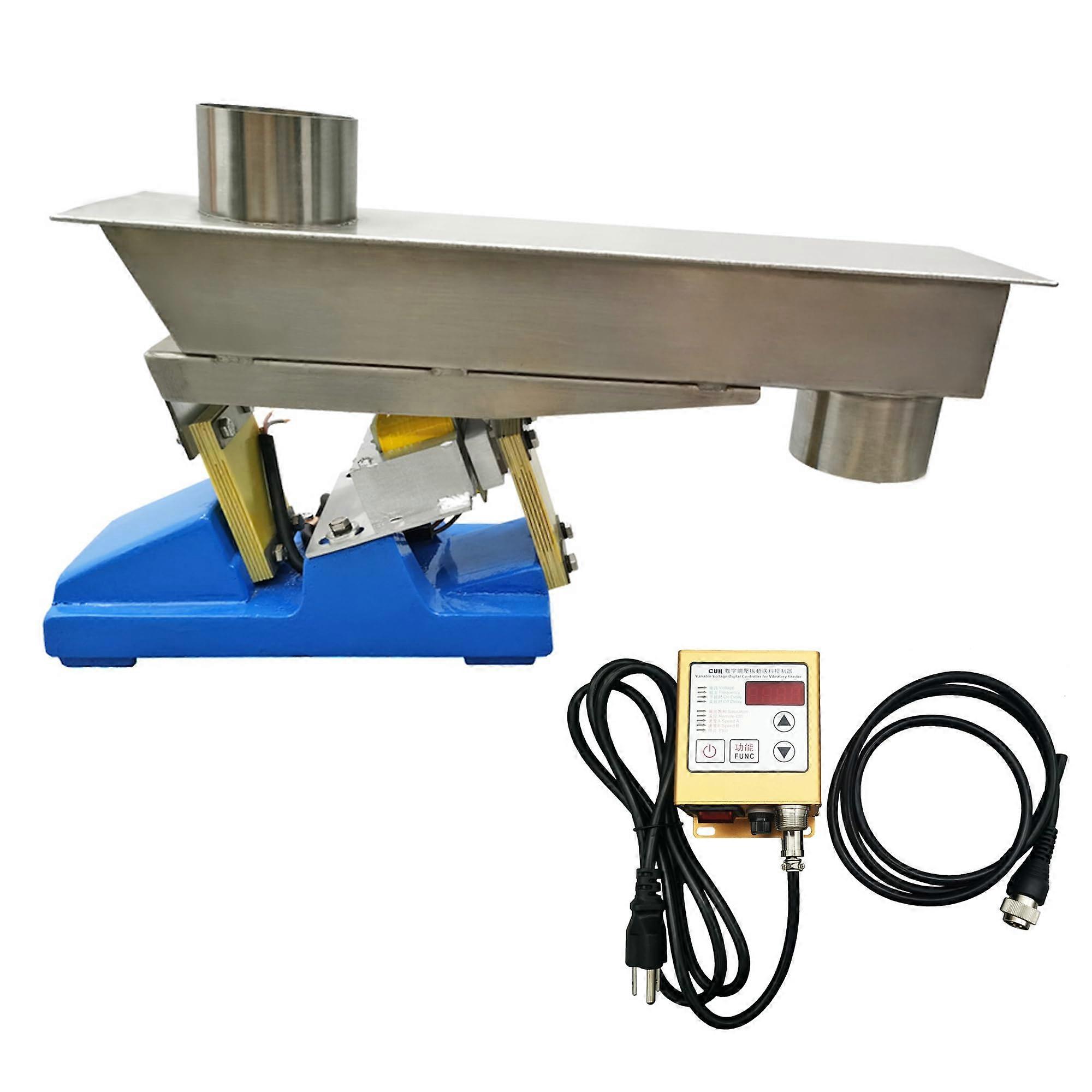 110V Electromagnetic Vibrating Feeder GZV3F with Controller for Precise Powder and Granule Feeding
