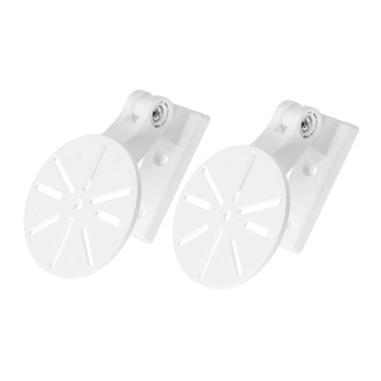 Security Camera Wall Mount NoDrill Dome Bracket for Better Viewing Angles Home Office White 2pcs
