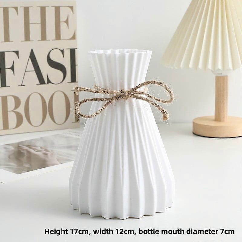 Plastic decorative vase, origami shape, 12*12*17cm