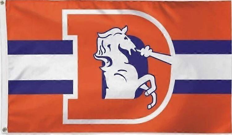 Denver Broncos Retro Throwback Flag Banner C0694