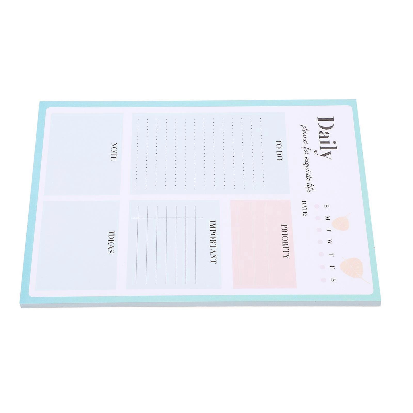 Daily Planner to Do List Notepad for Office with Removable Notepad