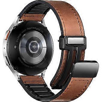 Magnetic Leather Bands Compatible with Samsung Galaxy Watch 7 Band 6 5 4 FE