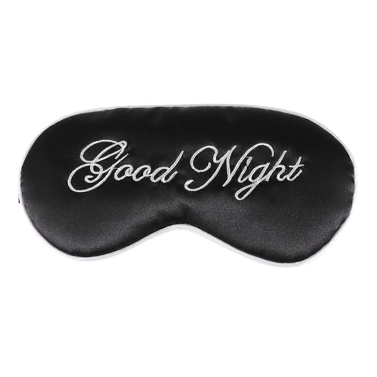 Eye Mask Silk Sleep Blindfold for 2Pcs Soft Large Patch Black