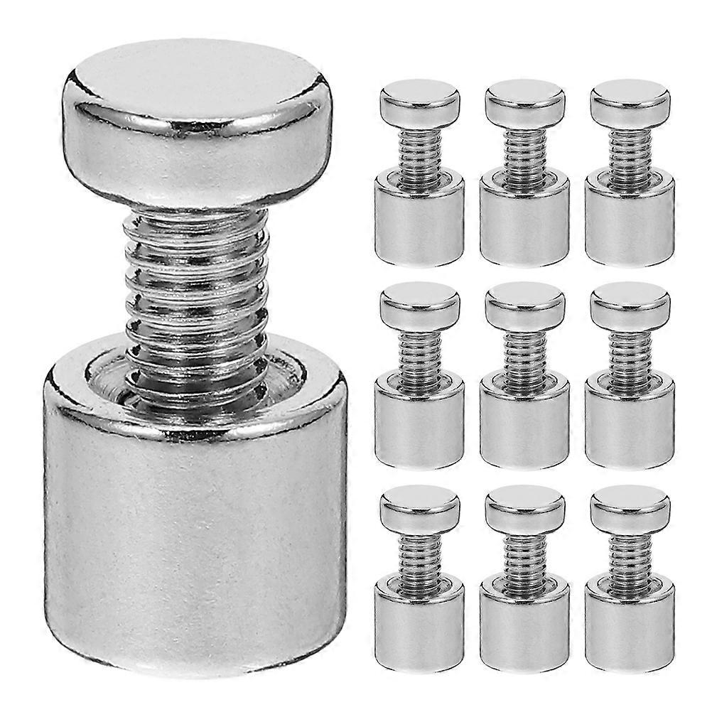 Acrylic Frame Standoff Screws Silver for Secure Mounting 12Sets