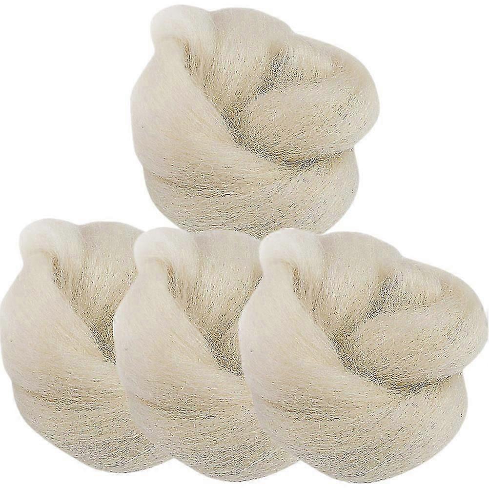 Supple Wool Toe Splitters Toe Separator for Protecting 4Pcs Pads