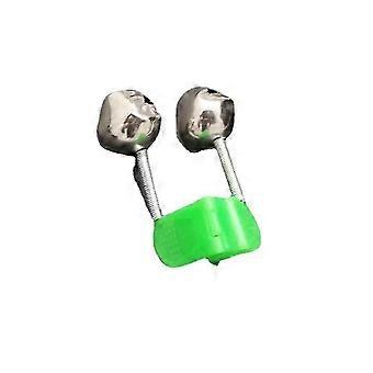 Alarme de canne à pêche, double sonnerie puissante, clips pour cannes à pêche en mer (vert) (100 pièces), x