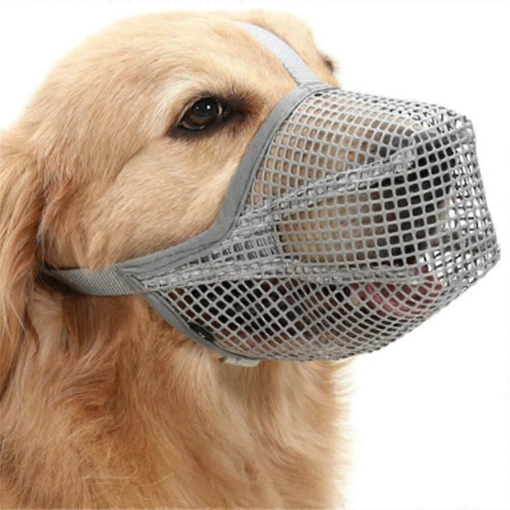 Dog Muzzle With Adjustable Straps, Soft Mesh Covered Muzzles For Small Medium Large Dogs