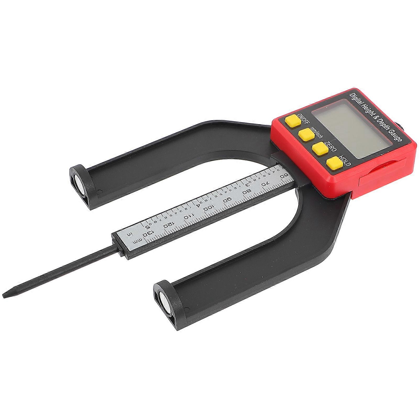 Magnetic Height Depth Gauge for Measuring Use Digital Display