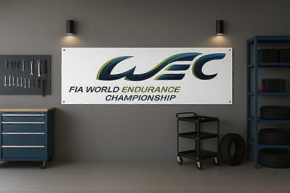 Bannière blanche pour courses d'endurance | Circuit automobile FH0462