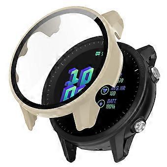 Voor Garmin Forerunner 955 volledige bescherming hard pc horlogehoes cover met gehard glas screen protector