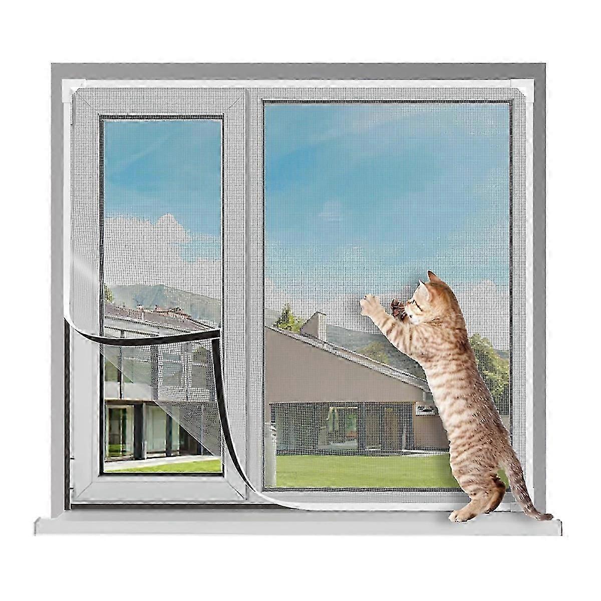 Magnetic Window Screen Adjustable DIY Window Net Screens Mesh