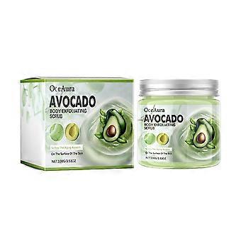 OCEAURA Avocado Body Exfoliating Scrub, Ren hud, Eksfolierende død hud, Glat og Lysnende Hud Scrub
