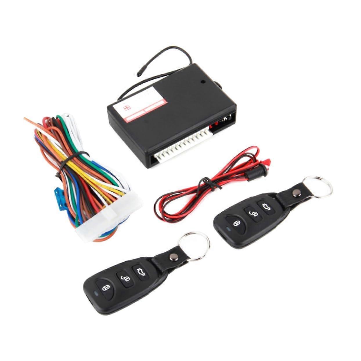 Keyless Entry Car Alarm System with Remote Trunk Release and Central Locking Control
