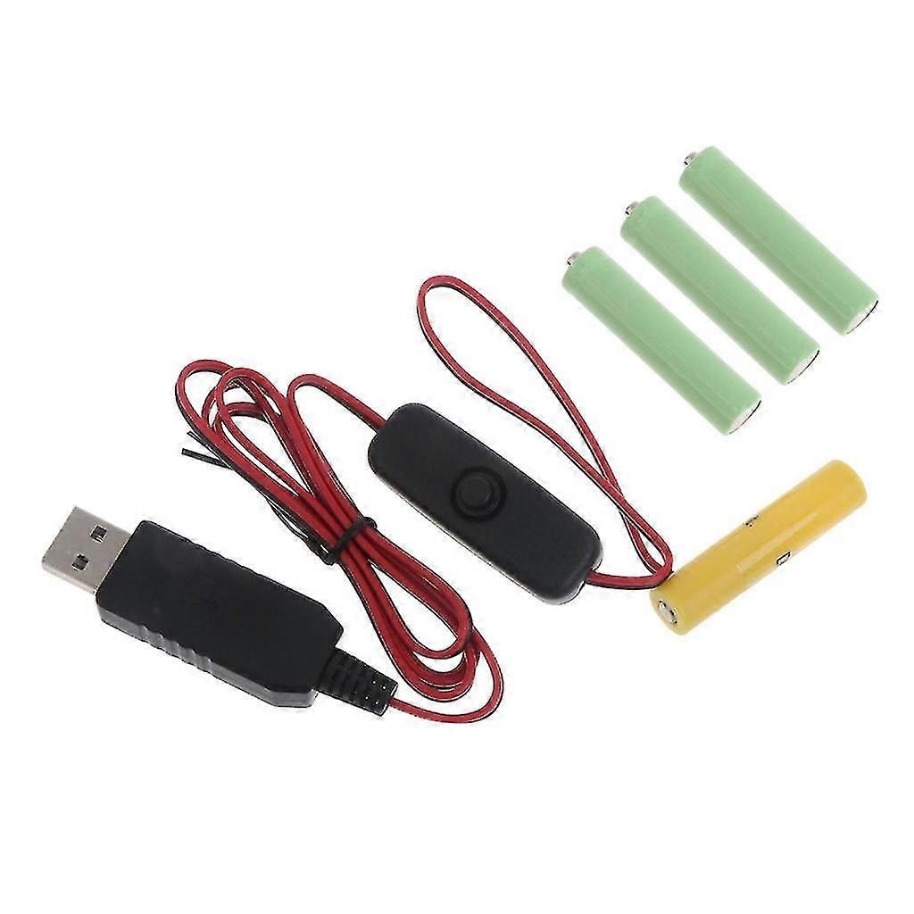 2m Battery Eliminator Replace 4pcs 1.5v Aaa Connect Replace 4 X 1.5v Battery