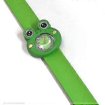 Z7 digitaal kinderhorloge met siliconen bandje in de vorm van een kikker, geschikt voor kinderpolsen.