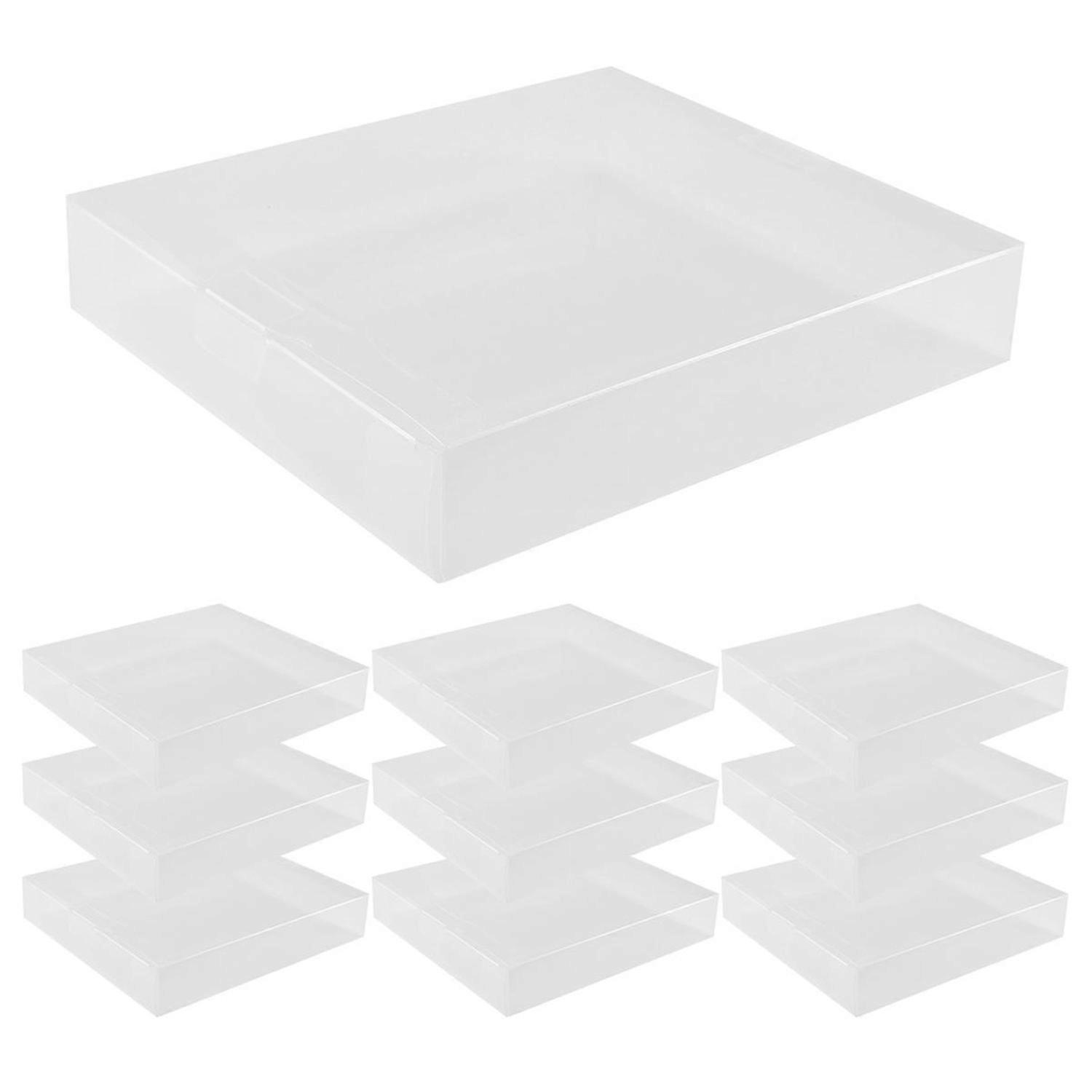 Clear CD Display Box Storage Protective Case 143x126x25mm