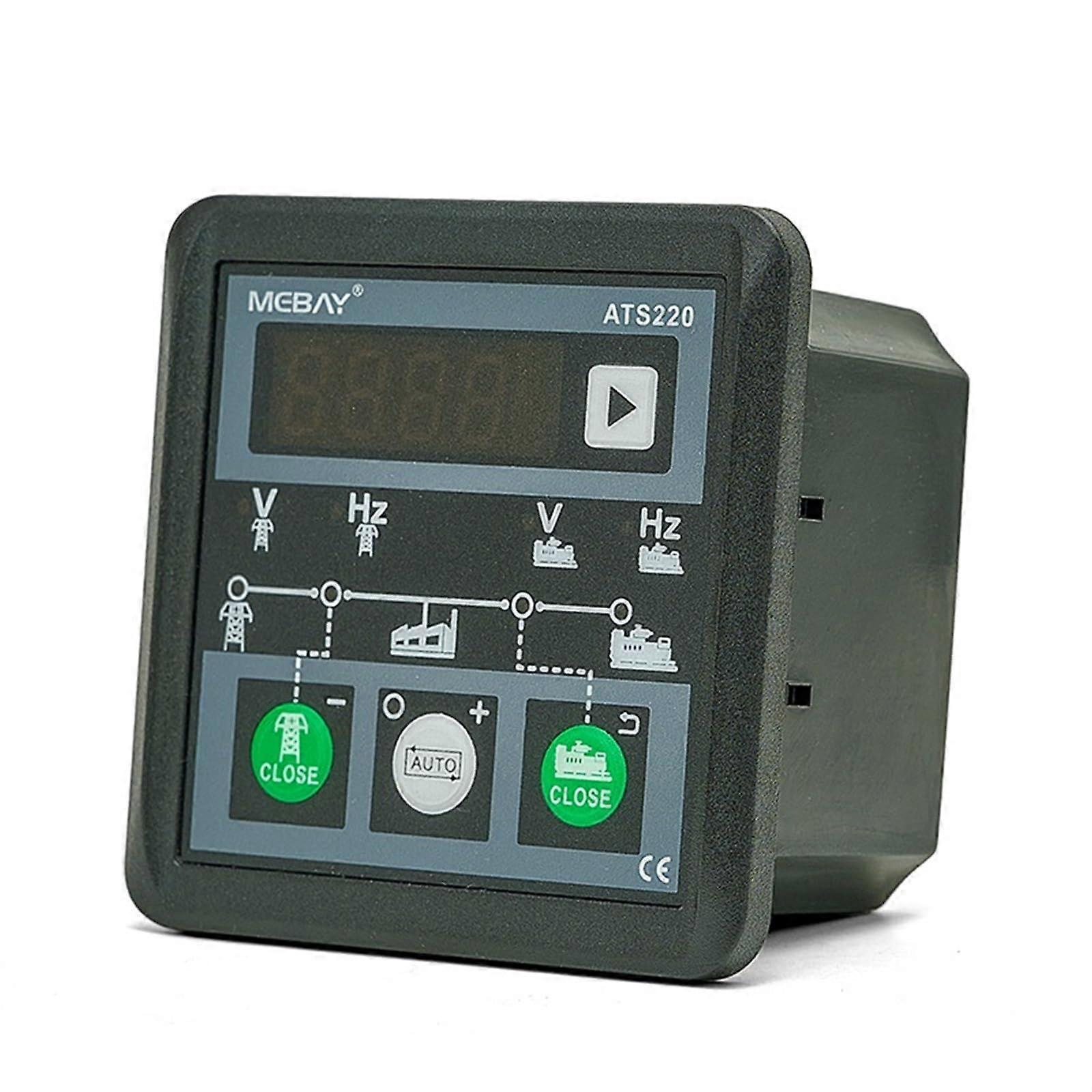ATS220 Generator Automatic Transfer Switch Controller Module Dual Power Auto/Manual LED Display