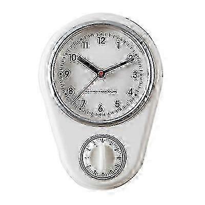 Wall clocks and timers - clock with timer function white,x