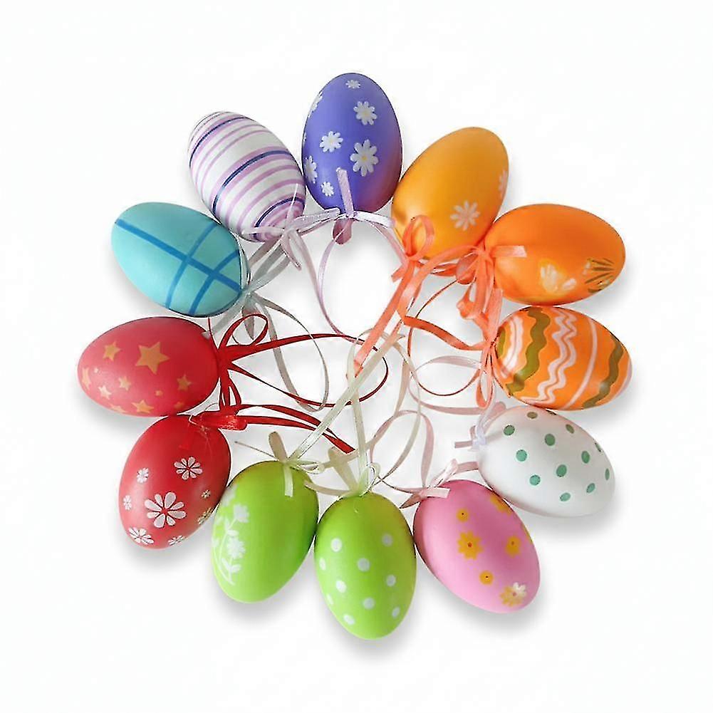 New Easter egg decoration gift, DIY painted simulated plastic eggsyyc