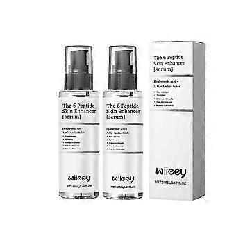 The 6 Peptide Skin Booster Serum, Repairing Serum with Hyaluronic Acid, Reduces Fine Lines & Wrinkles, Soothes Skin-yqq