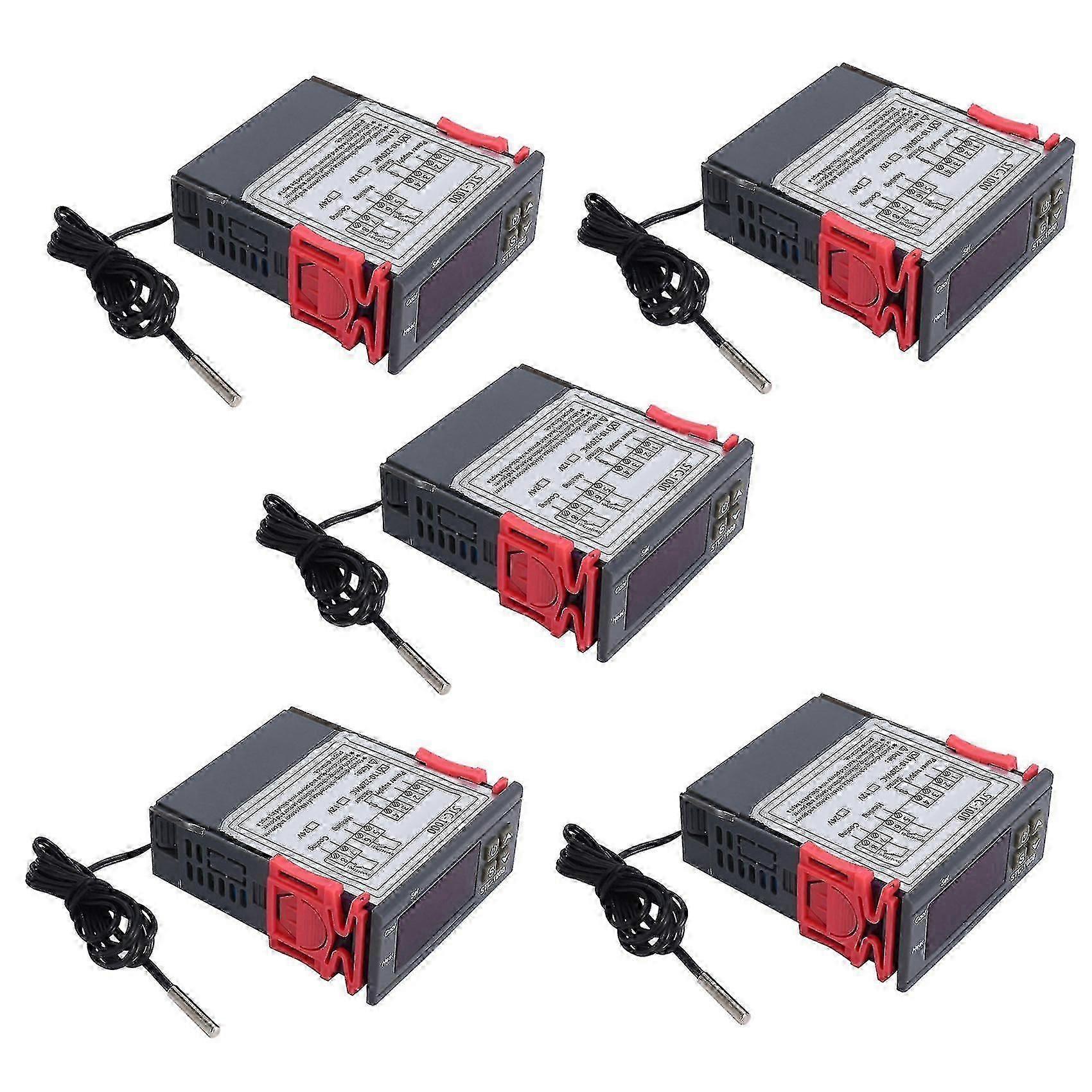 5x 220v/stc-/1000 Digital Temperature Controller Thermostat With Ntc