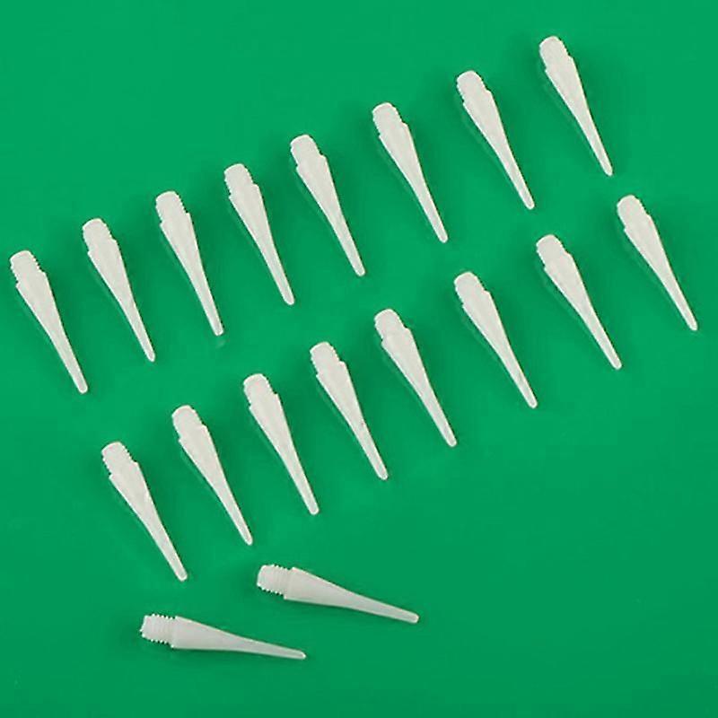 50PCS Durable Soft Plastic Tips Points Needle Replacement Whit D5A6