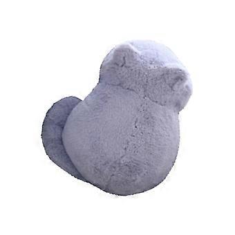 Muñeco de peluche de gato de dibujos animados, juguete de peluche pequeño para decoración, 1 unidad, cojín gris para sofá