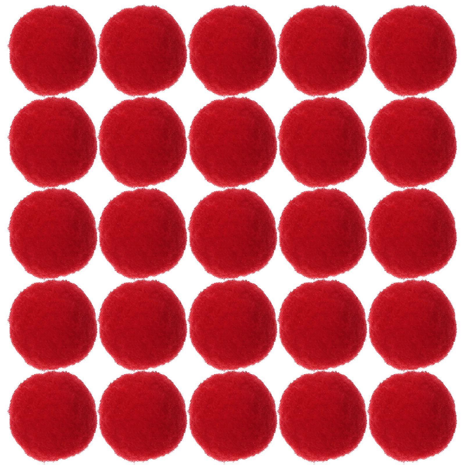 Pompom Multipurpose Pompom Balls for DIY Crafting 150Pcs Red Polyester