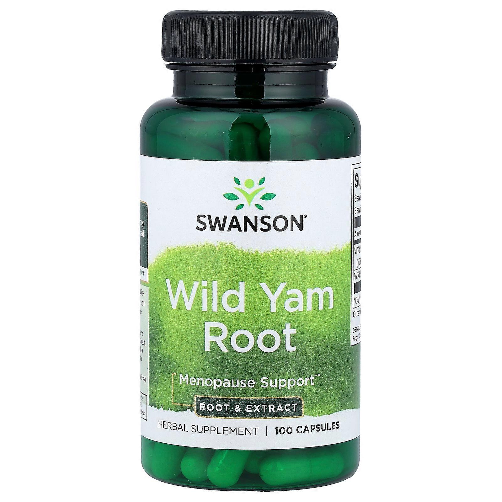 3 x Swanson, Wild Yam Root, 100 Capsules