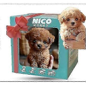 AI Robotic Dog for Adults, Realistic Puppy-Like Robot with Walking, Barking, Tail Wagging, Interactive Companion Toy