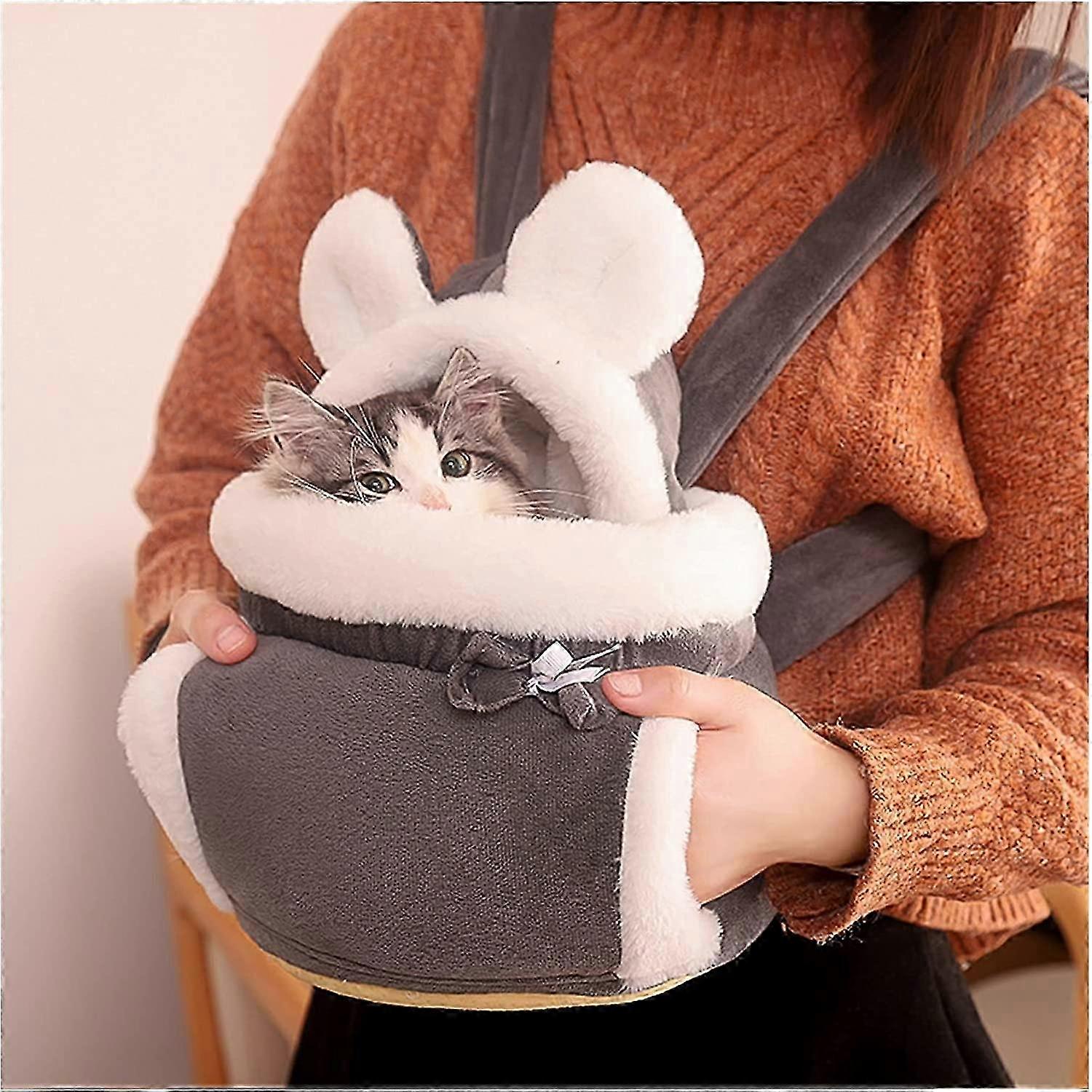 Warm Medium Plush Pet Tote