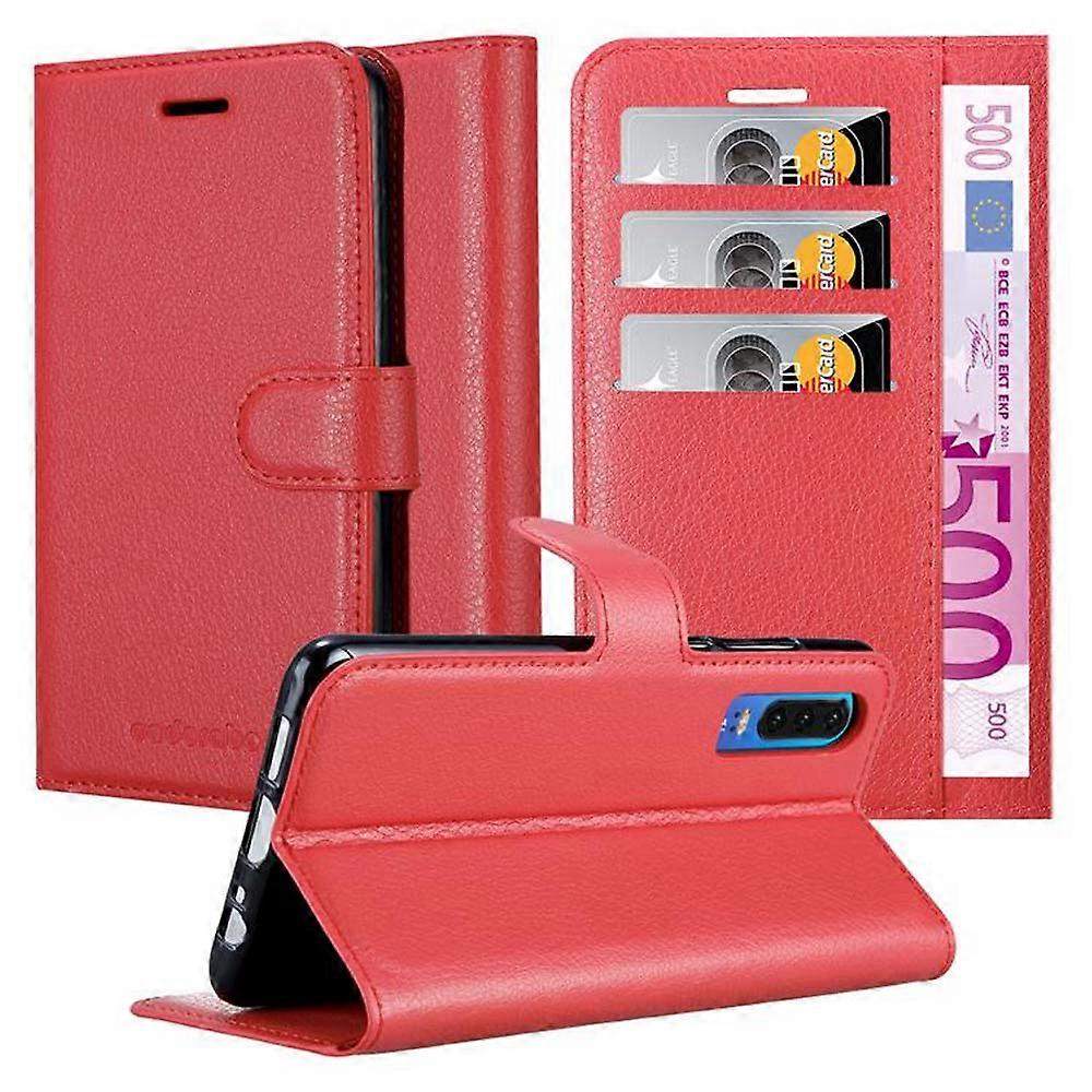 Case compatible with Huawei P30 - Protective case with card slots and stand function