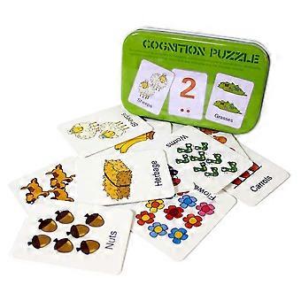 Flash Cards for Toddlers Early Vocabulary Builder Picture Word Matching Preschool Learning Cards Set in Box