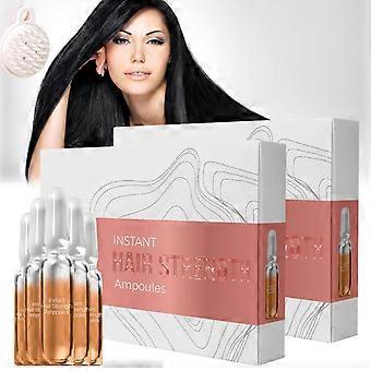 Hair Growth Treatment for Women, Unscented Hair Ampoule Set with Deep Hydration and Frizz Control