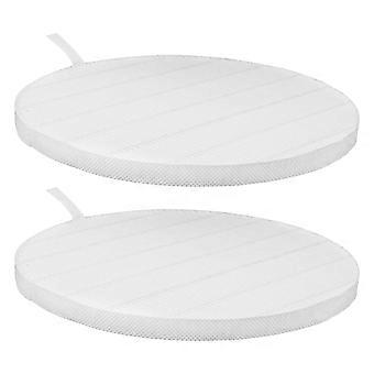 Manicure Nail Dust Extractor Filter Replacement 2Pcs White Plastic Filter