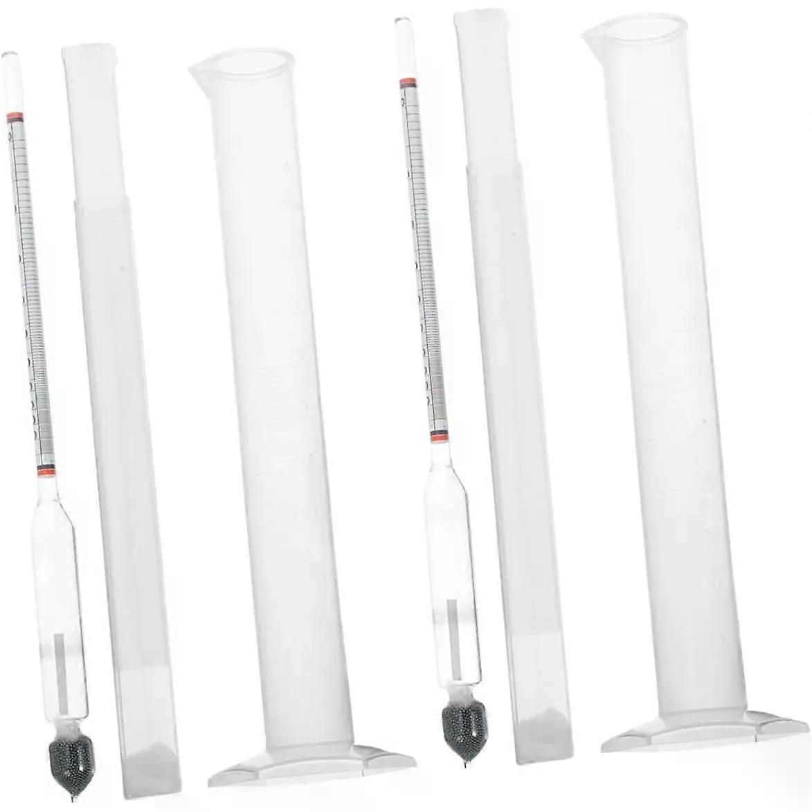 Meter Hydrometer Kit, 2 Sets 0-100% for Wine Testing