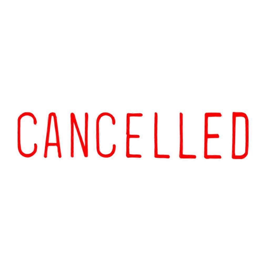 CANCELLED X Stamper Self Inking Message Stamp Ergonomic Handle Durable Material