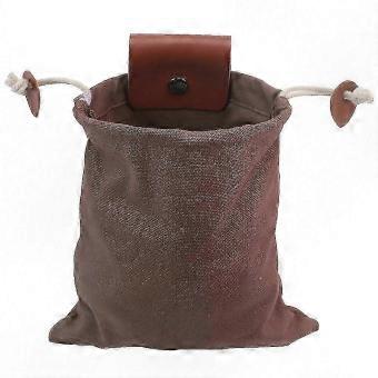 Waterproof Wax Canvas & Leather Grass Feeding Bag for Dogs Hunting Accessories