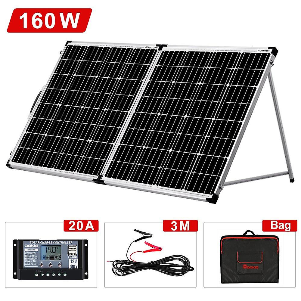 18v 160w Rigid Foldable Solar Panel China 18v 20a 12v Controller Panel Solar Easy To Carry Cell/system Charger