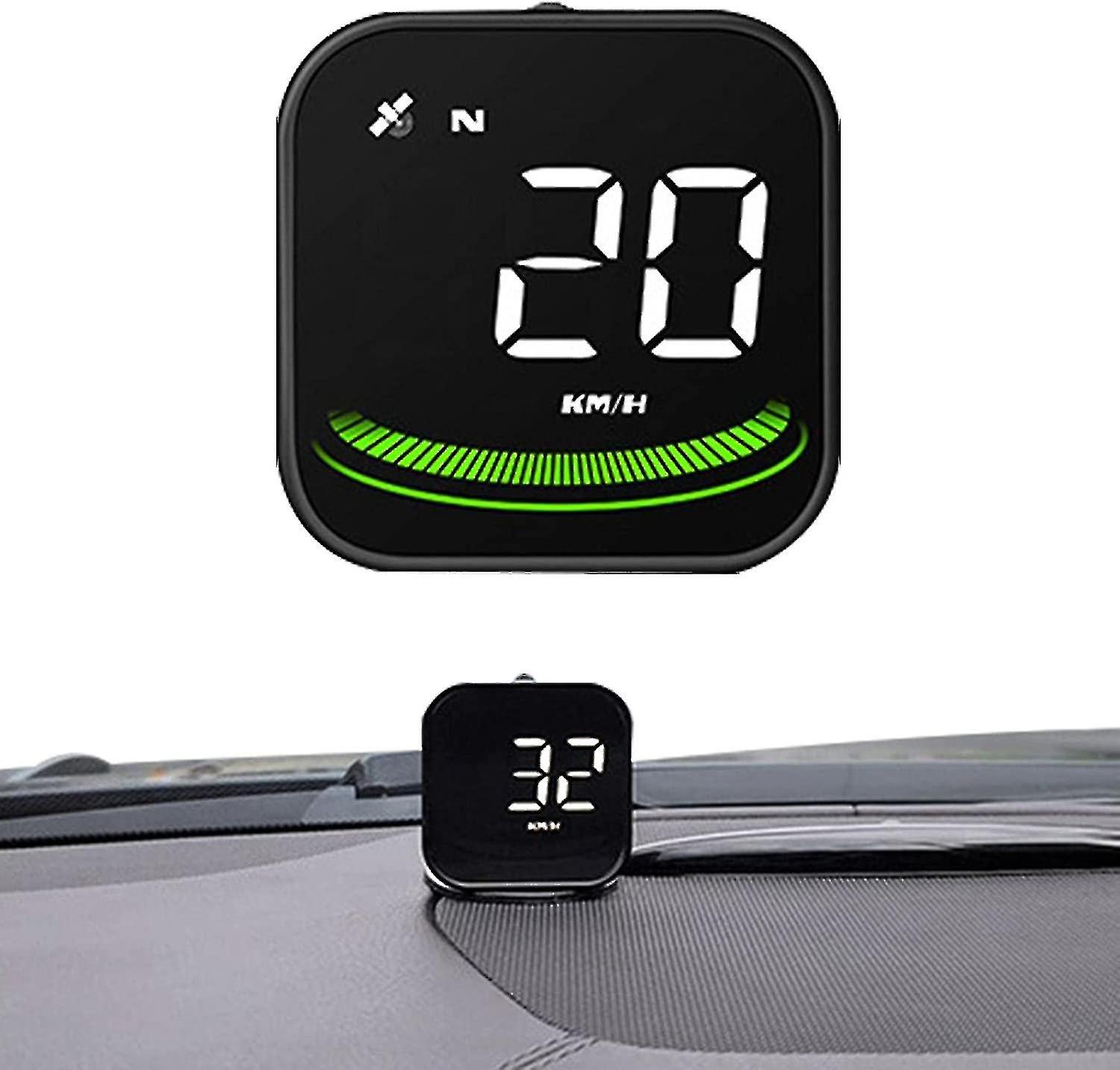 Digital Speedometer - Universal Vehicle Smart Display Digital Car Dashboard - G4 Speedometer Gps Interface, Warning Alarm (black, 52*52*14mm)