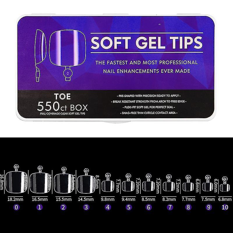 Fake Nail Cover Box Full Coverage Fake Nails Traceless Sanding Water Droplets 550pcs Artificial False Nails Make Up Decoration