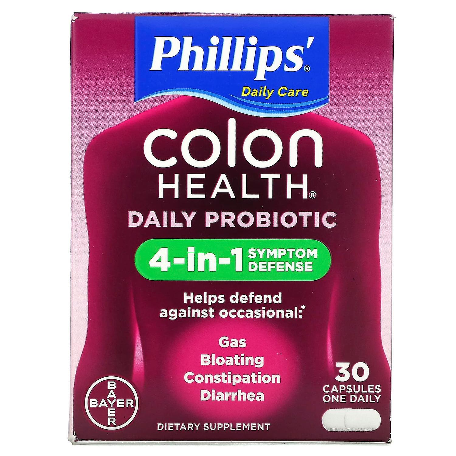 Phillips, Colon Health Daily Probiotic Supplement, 30 Capsules