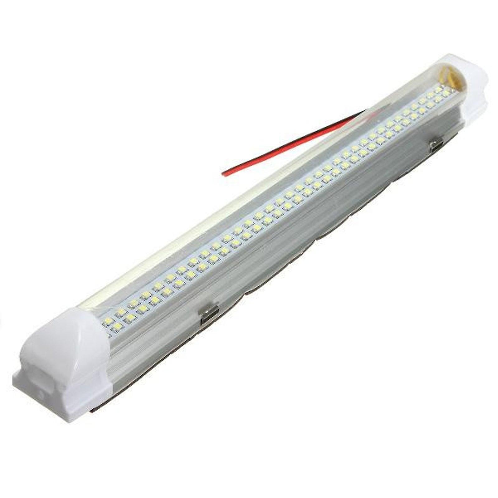 Universal Interior 34cm 72 Led White Light Bar Lamp On/off Switch Caravan Bus