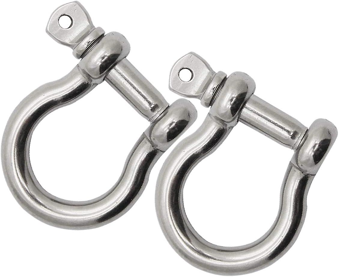 304 الفولاذ المقاوم للصدأ شكل القوس تحميل القيد للتخييم، والمشي لمسافات طويلة 10mm2pcssilver