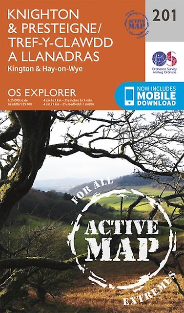 Knighton And Presteigne Trefyclawdd A Dyffryn Elan by Ordnance Survey Paperback Book