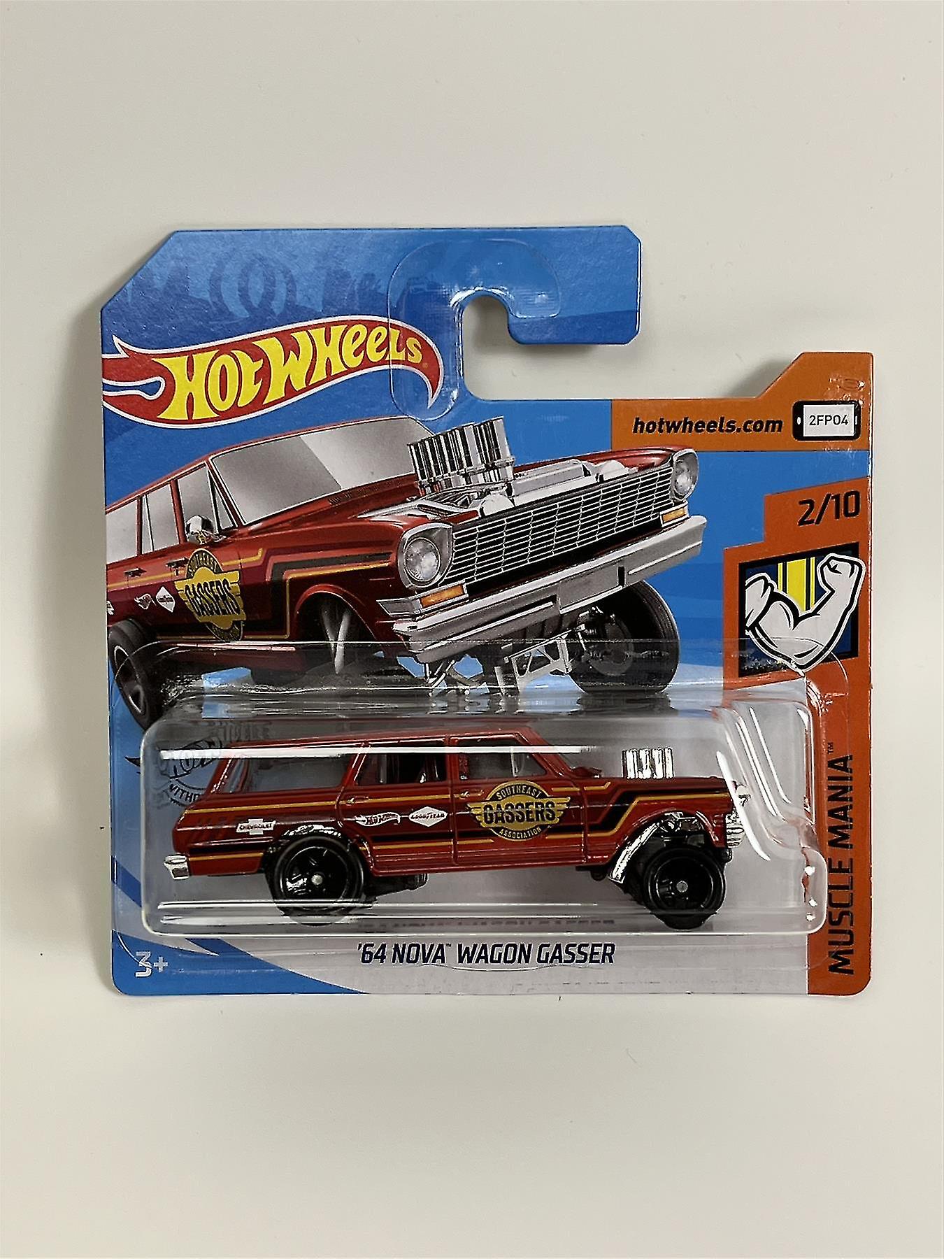 Hot Wheels 1964 Nova Wagon Gasser Muscle Mania 1:64 Scale GHD05D521 B4