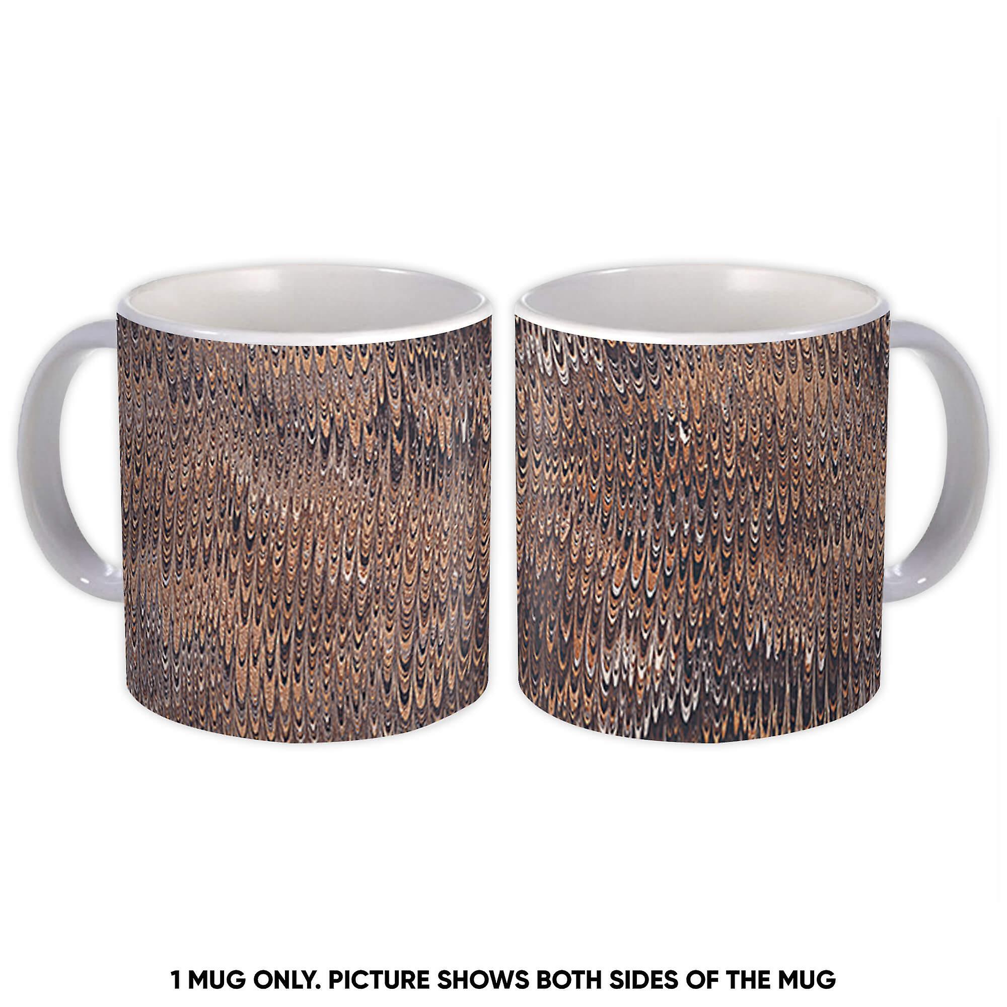 Gift Mug: Wavy Print Glass Pattern Abstract