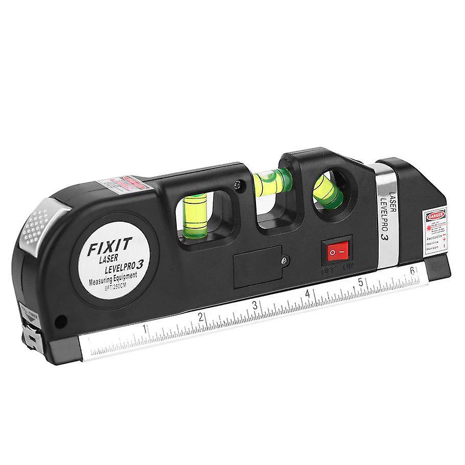 4 In 1 Infrared Laser Multipurpose Level Laser Horizon Vertical Measure Tape Horizontal Ruler Level Cross Line Laser Tape